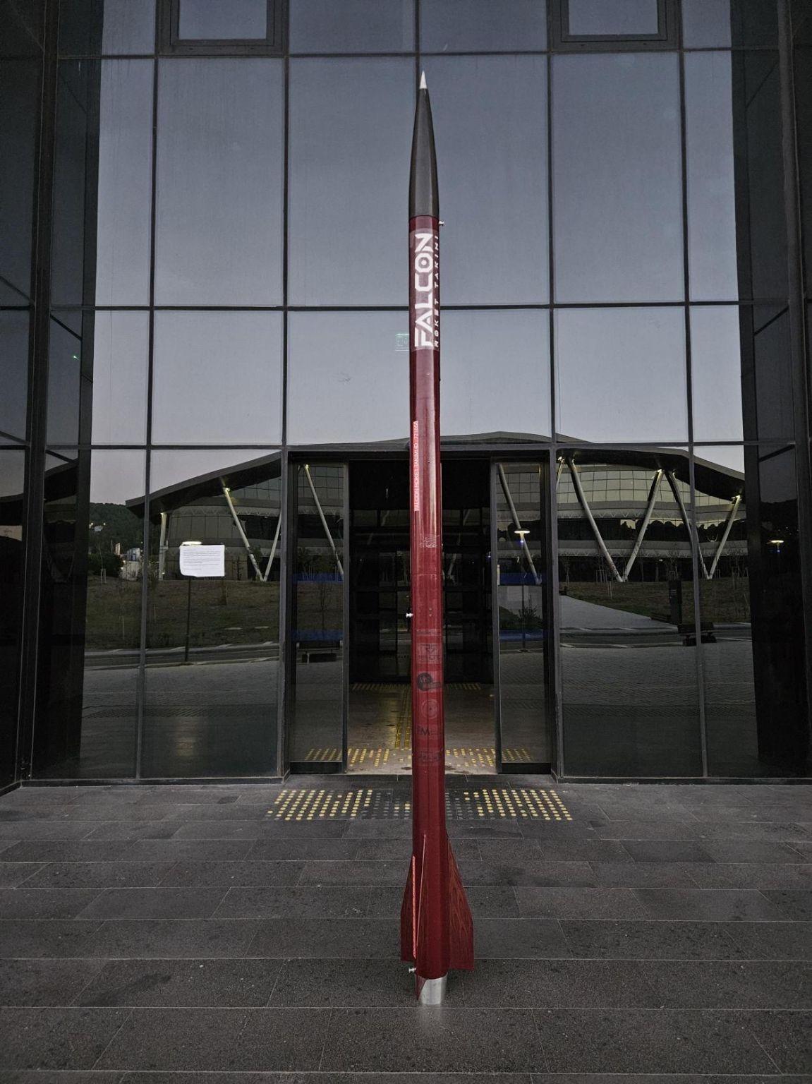 Our rocket on display at Marmara University